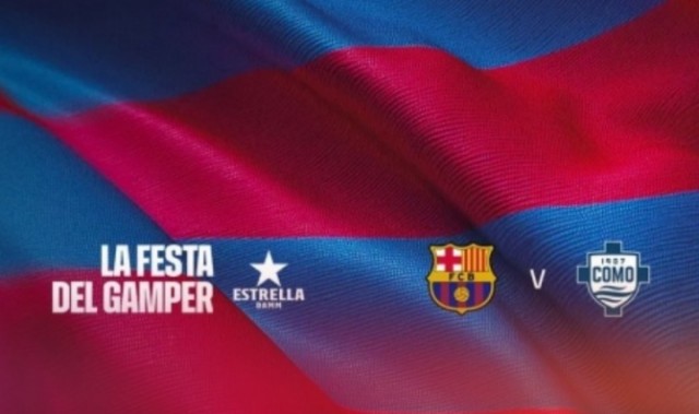 巴萨官方：甘伯杯将对阵科莫，比赛在约翰-克鲁伊夫球场举行